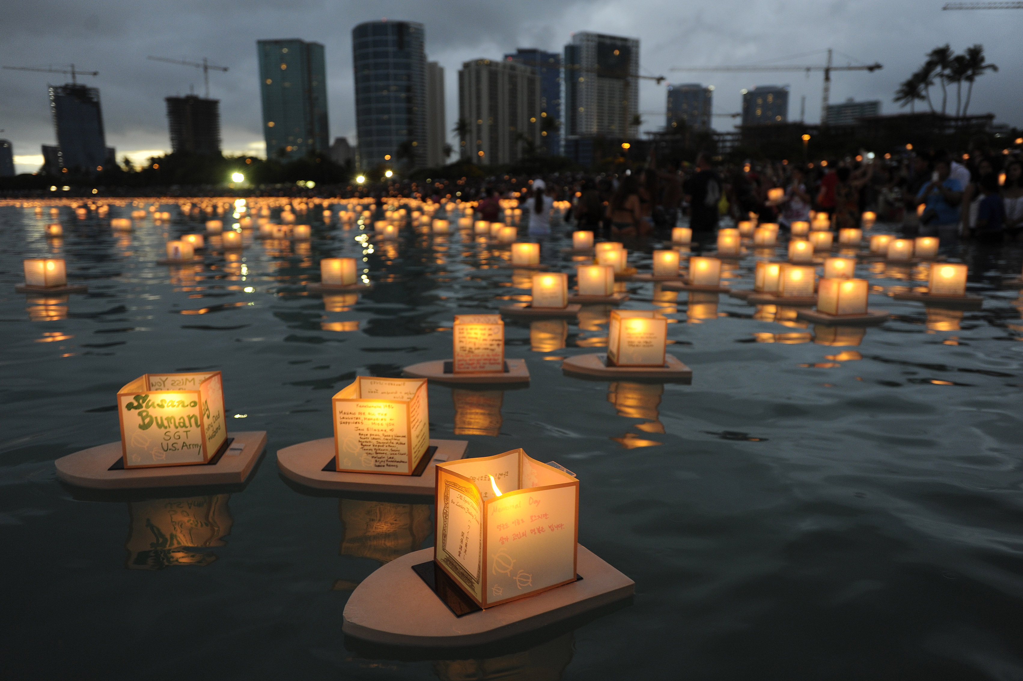 Lantern Floating Hawaii Ceremony, May 30