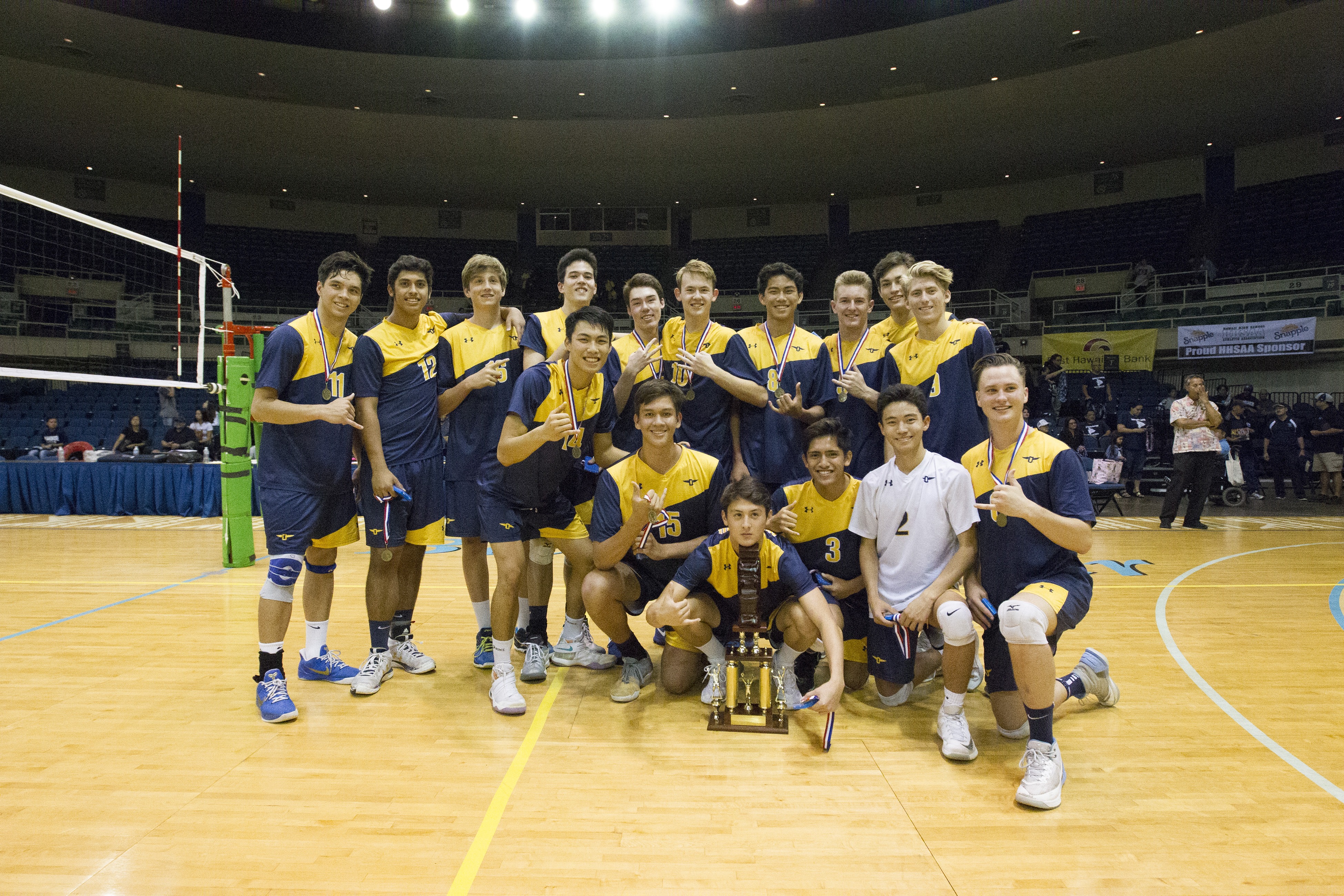 Kamehameha vs. Punahou, HHSAA boys volleyball championship