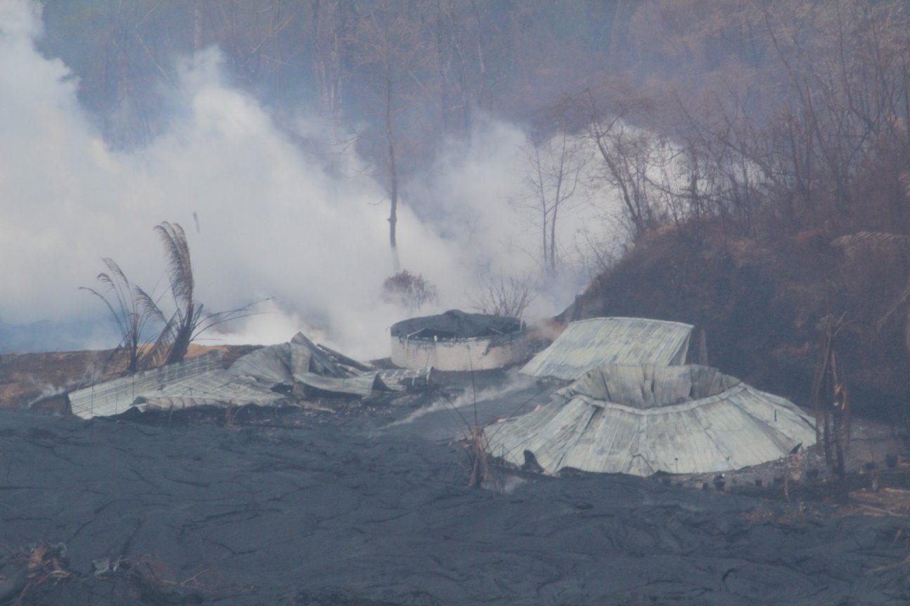 Aerial View Of Lava Flow In Leilani Estates May 29 9206