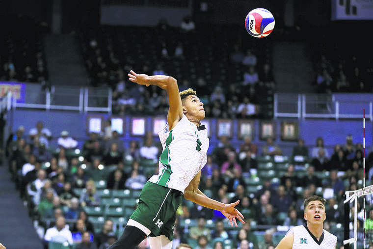 No 1 Hawaii Sweeps No 3 UC Santa Barbara In Big West Mens Volleyball