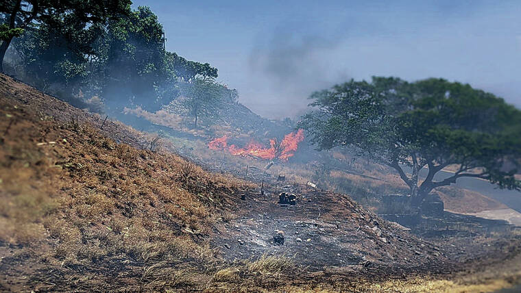 Lahaina Burns As High Winds Fuel Wildfires On Maui Big Island