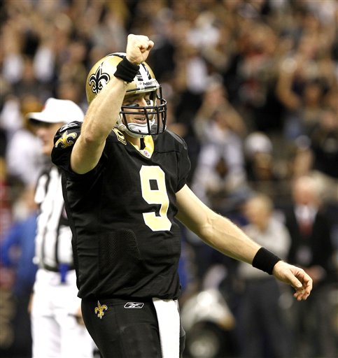 Brees sets passing mark as Saints top Falcons