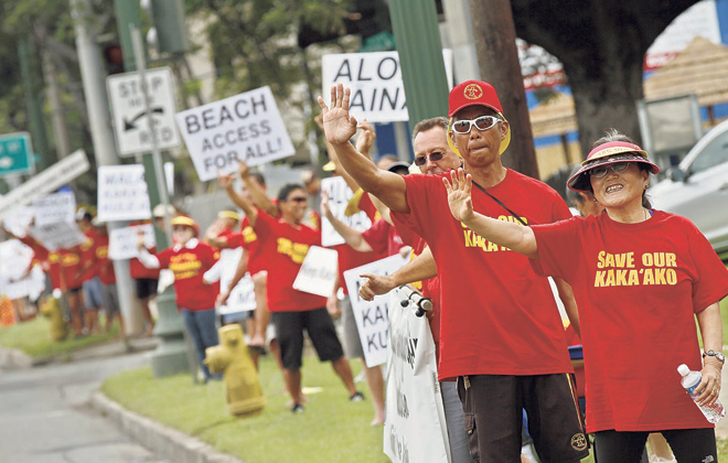 Dozens rally against residential Kakaako development Honolulu Star ...
