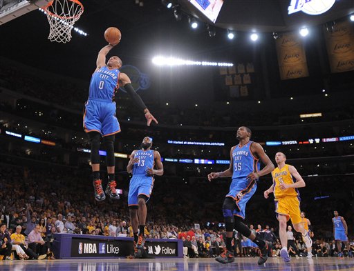 Thunder 106, Lakers 90: Dancing Before the Police Come (2012 NBA