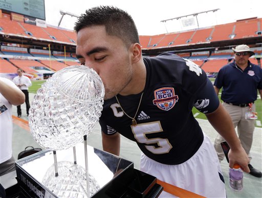 Fan Line: Manti Te'o has number one selling jersey. 