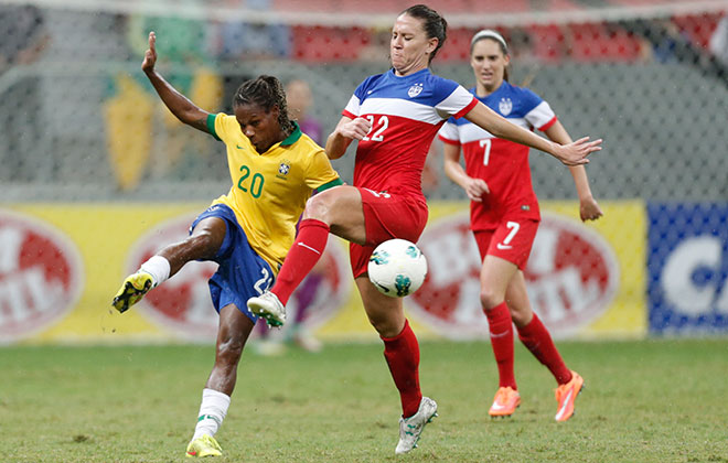 Brazil goalkeeper Leilane stars in 1-1 draw against USA