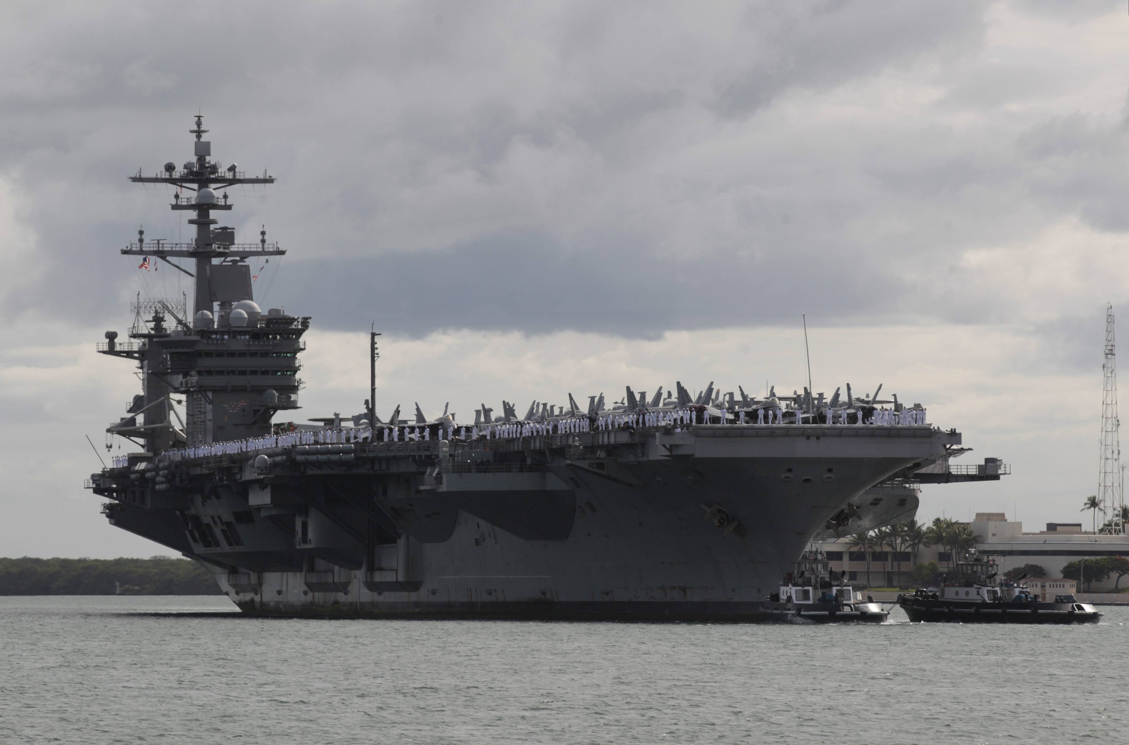 Uss Carl Vinson Aircraft Arrival 