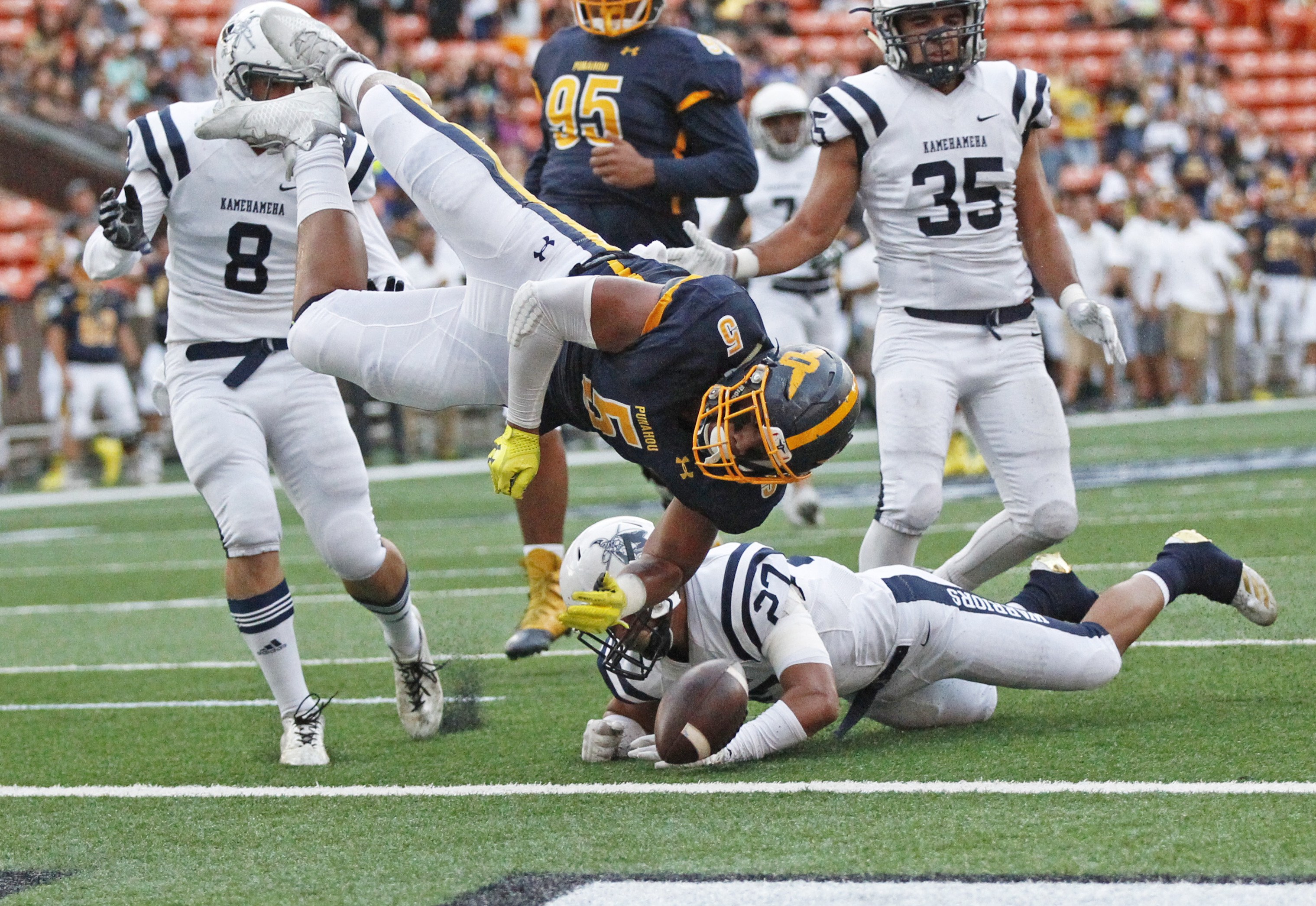 ILH Football Punahou vs. Kamehameha Honolulu StarAdvertiser