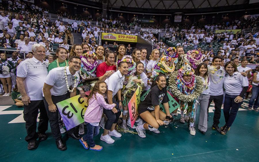 UH volleyball wins on senior night Honolulu StarAdvertiser