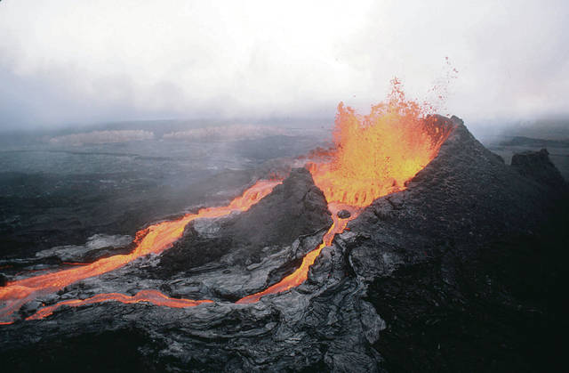  Kilauea  Volcano eruption  marks 35 years Honolulu Star 