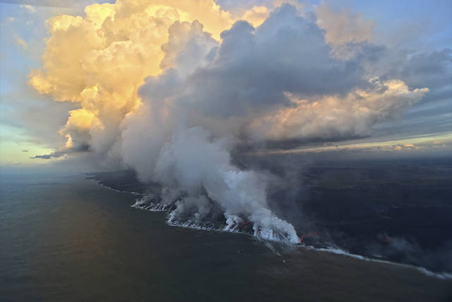 Lava creeps within 500 feet of Pohoiki boat ramp at Isaac Hale Park