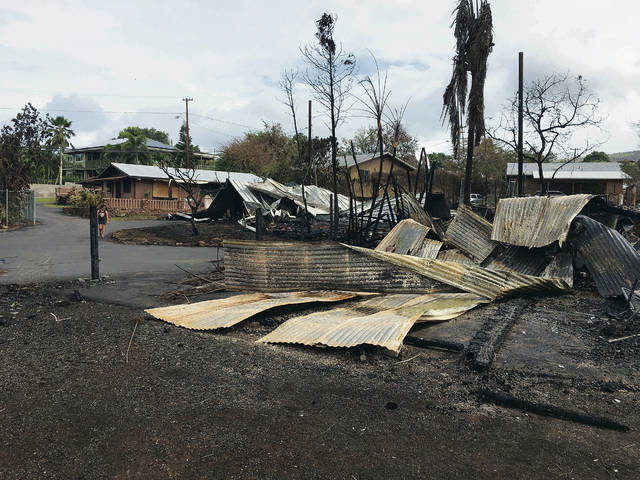 Windwhipped fire ravages Lahaina hillsides, destroys 21 structures