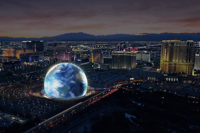 Another arena under construction — the MSG Sphere at The Venetian ...