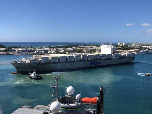 ‘inouye Arrives In Honolulu As Newest Biggest Fastest Matson Ship