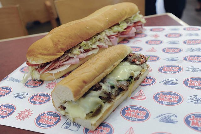 how big is the giant sub from jersey mike's