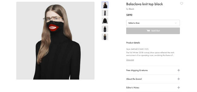 Gucci 'deeply apologizes,' pulls balaclava sweaters that resemble blackface