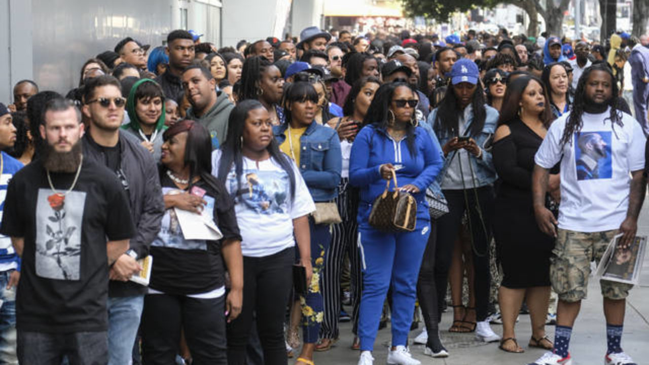 Nipsey Hussle's family gather for private funeral at Hollywood