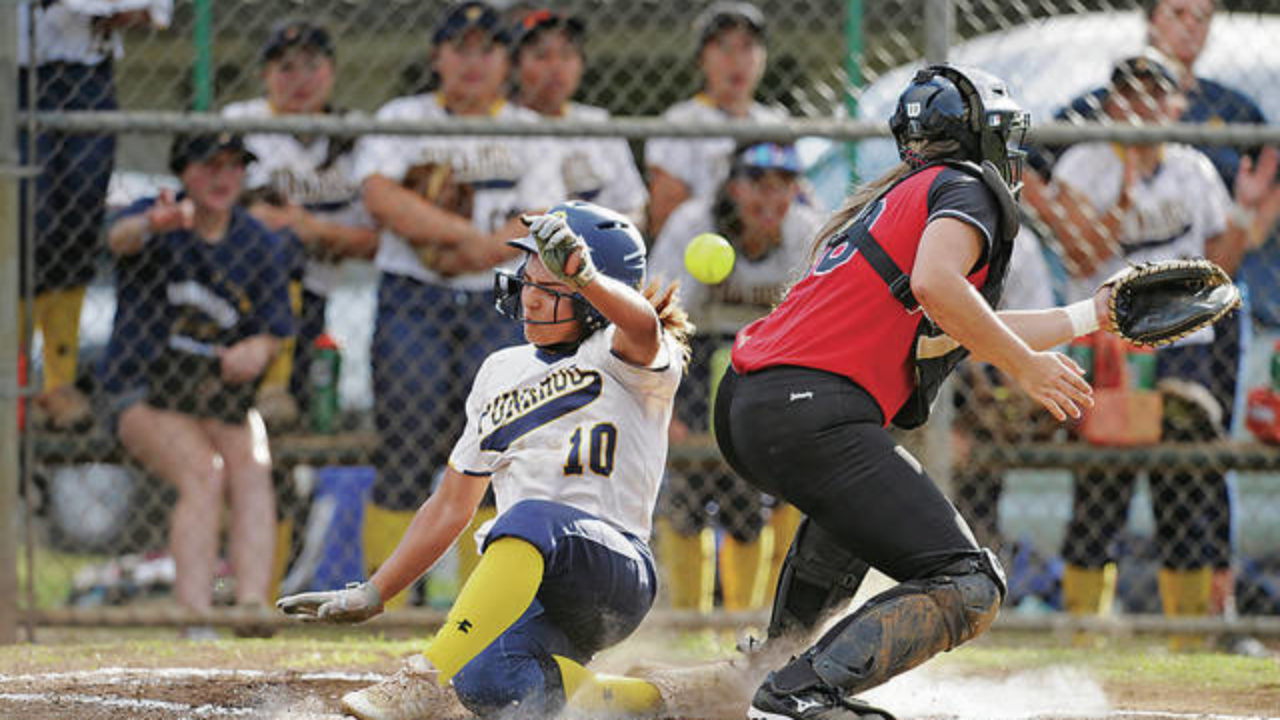 Player of the year Aleia Agbayani was a double threat for 'Iolani softball