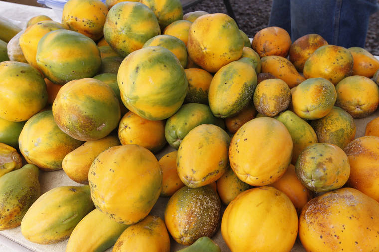 Hawaii papayas 