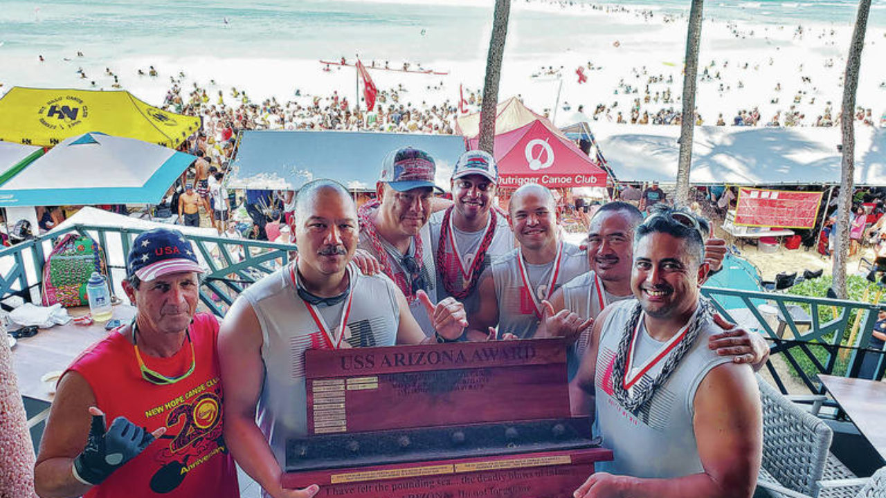 Air Force wins outrigger canoe race at the 77th annual Walter J. Macfarlane  Regatta in Waikiki | Honolulu Star-Advertiser
