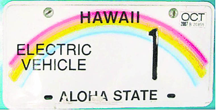 Electric Vehicle License Plates