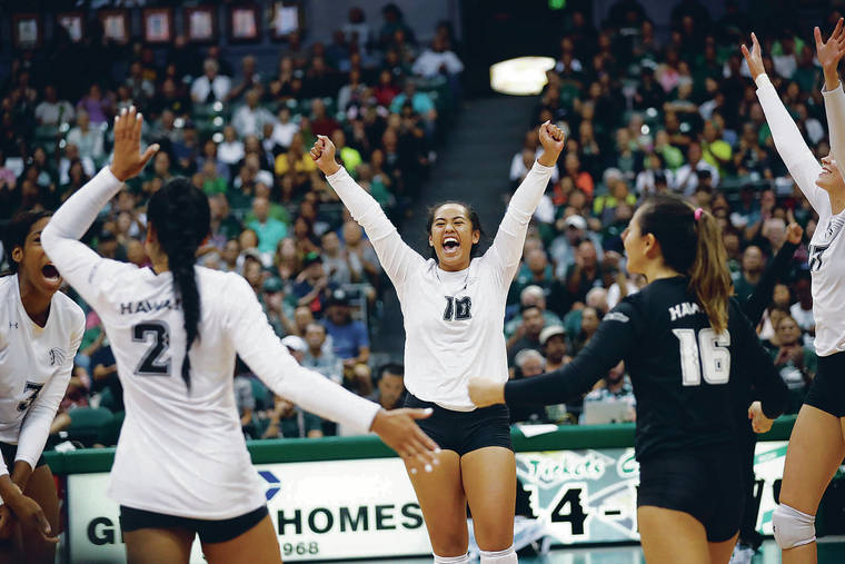 No. 18 Hawaii volleyball team sweeps UCLA for Outrigger tournament
