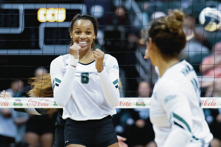 Sky’s full of smiles for University of Hawaii Wahine volleyball ...