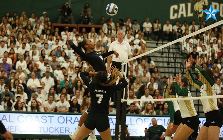 Rainbow Wahine Volleyball Vs Cal Poly Honolulu Star Advertiser