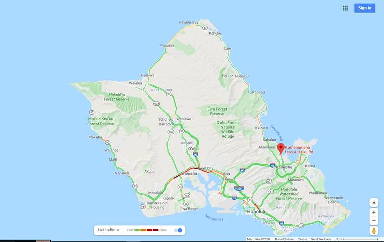 Kailua-bound Lanes Of Kamehameha Highway In Kaneohe Reopen After Tree 