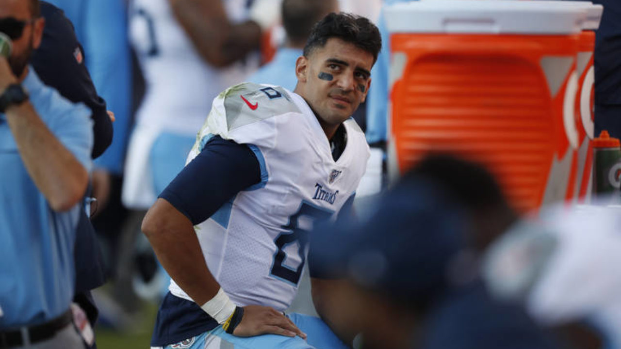 Mariota's starting spot in flux after benching vs. Broncos