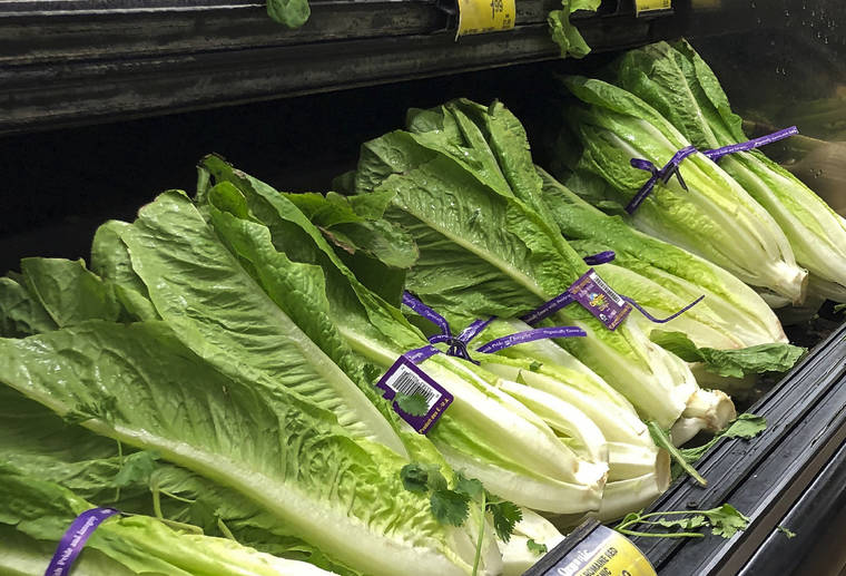 ASSOCIATED PRESS / Nov. 20, 2018
                                U.S. health officials today warned people to avoid romaine lettuce grown in Salinas, Calif., as they investigate a food poisoning outbreak. They also say not to eat the leafy green if the label doesn’t say where it was grown.