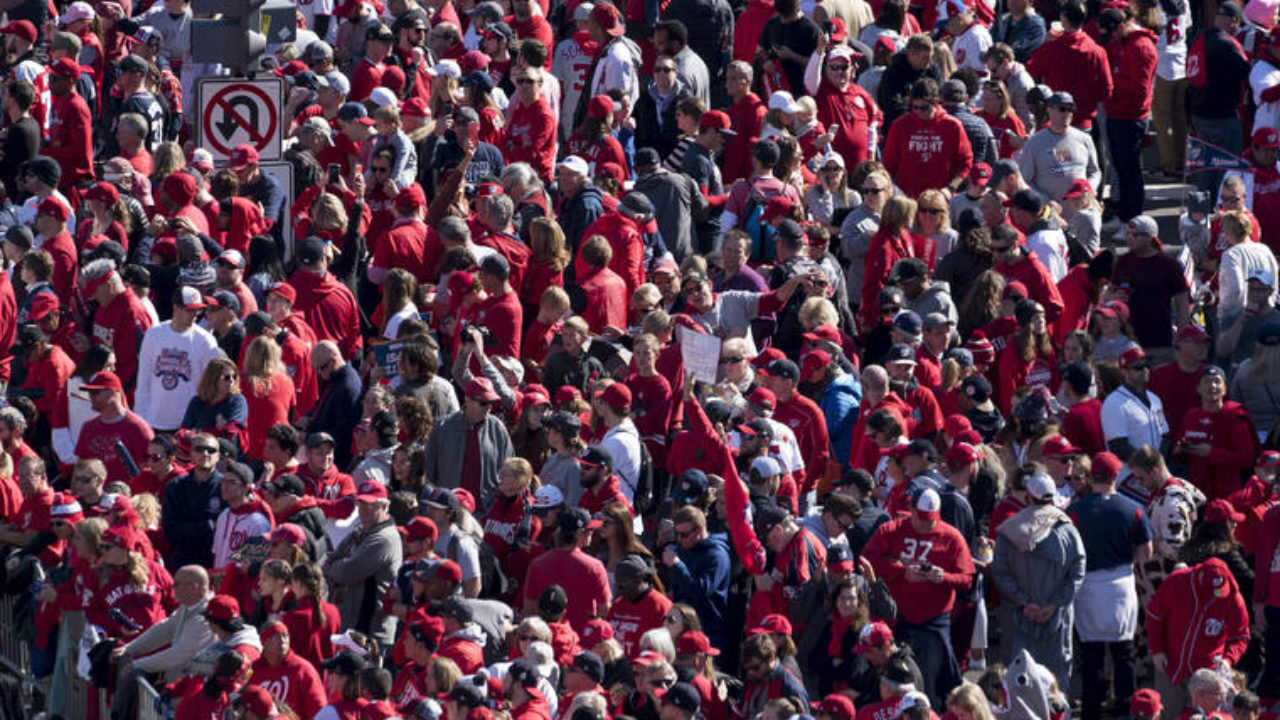 Nationals Fans Rejoice in Red as Hometown Heroes Are Honored