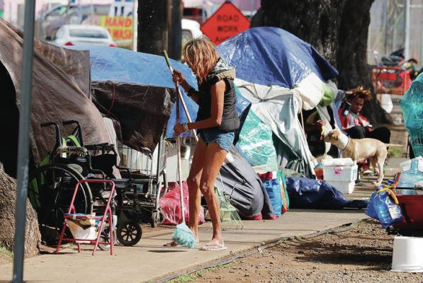 Hawaii Drops To No 2 In Homelessness As Trends Improve Officials Say   Web1 20200108 A7 Homeless 8147 597x400 