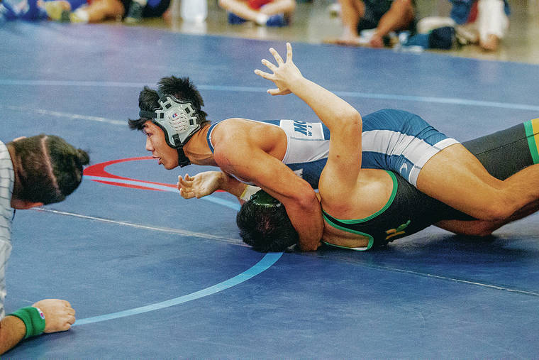 Moanalua’s Boltyn Taam wins OIA East wrestling title, eyes his tough