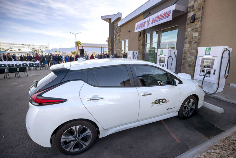 Nevada marks opening of I15 electric vehicle charging sites Honolulu