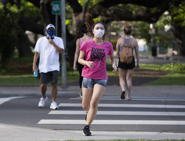 A runner can trail respiratory droplets up to 30 feet directly ...