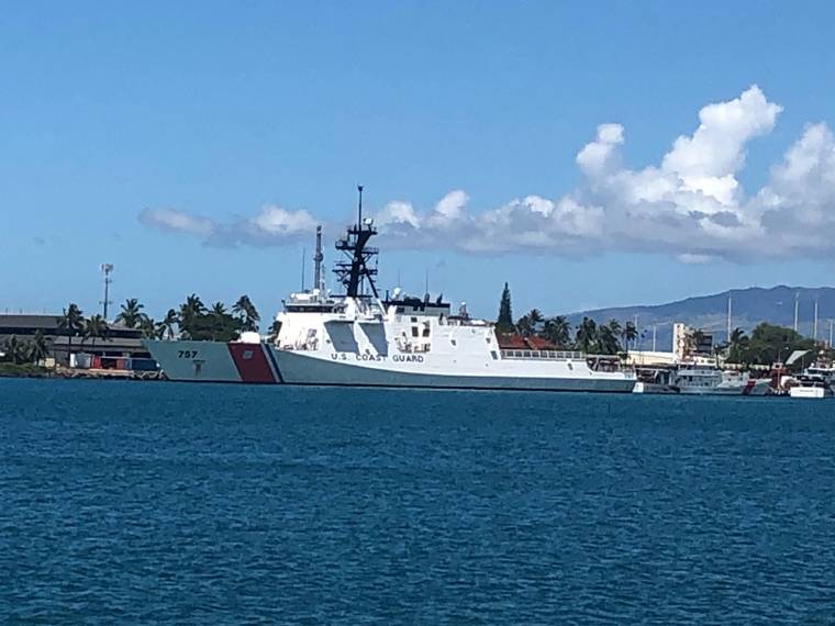 Coast Guard member assigned to Honolulubased cutter Midgett has