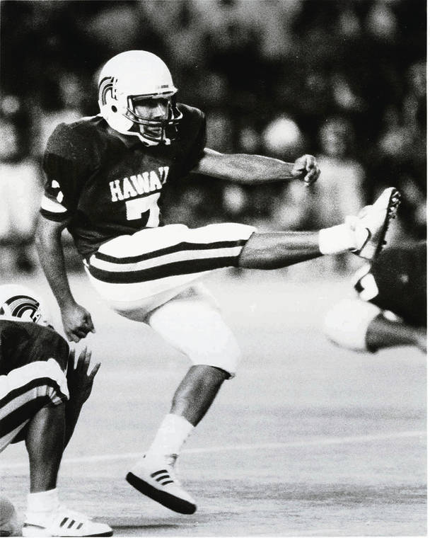 Former University of Hawaii kicker Jason Elam on college football