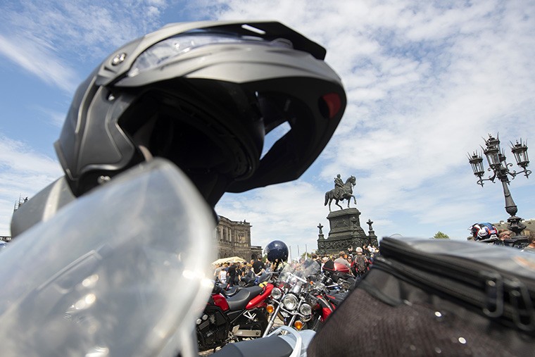 Bikers in Germany gather to protest demands to reduce 