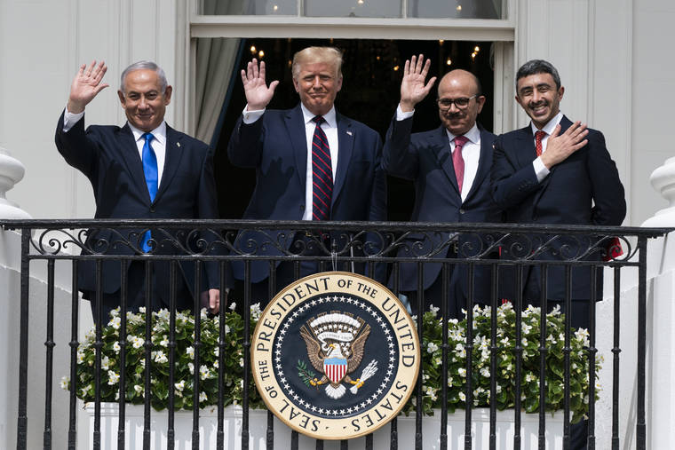 Trump presides as Israel, 2 Arab states sign historic pacts | Honolulu  Star-Advertiser