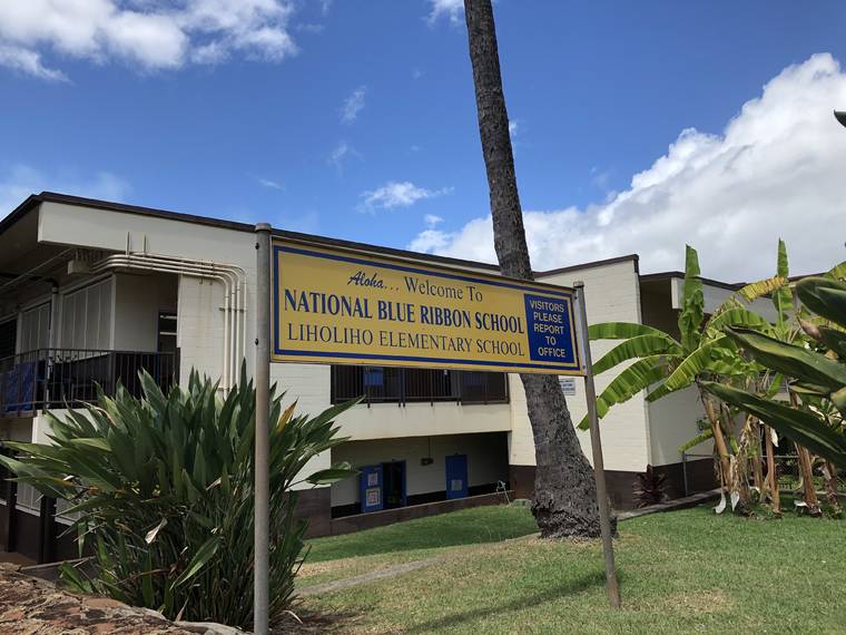 Liholiho, E.B. de Silva and Waikiki Elementary honored as National Blue