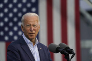 ASSOCIATED PRESS
                                Democratic presidential candidate former Vice President Joe Biden speaks at the Plumbers Local Union No. 27 training center in Erie, Pa.