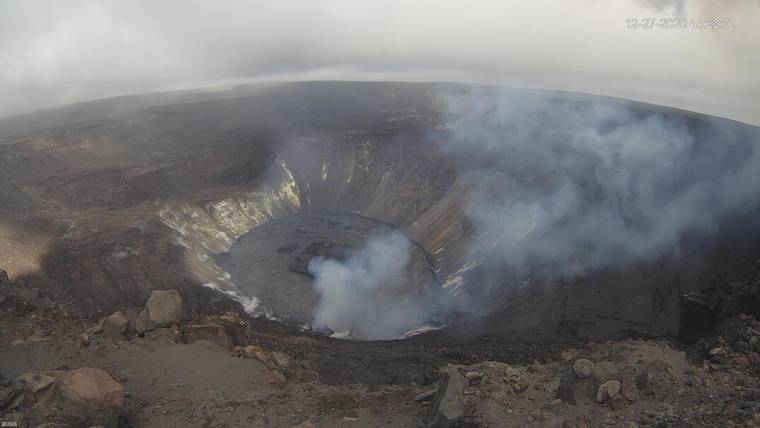 Halemaumau lava lake measures 581-feet deep as Kilauea’s latest ...