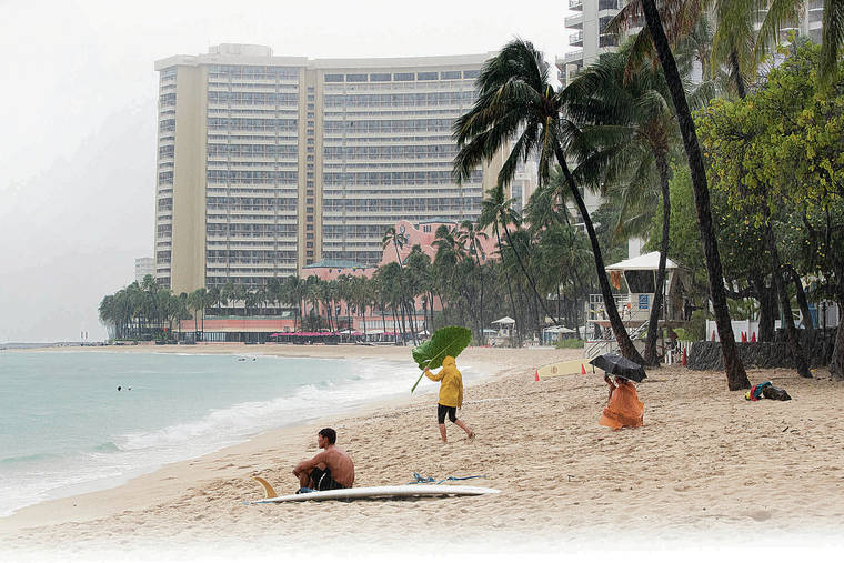 GEORGE F. LEE / GLEE@STARADVERTISER.COM
                                The section of Waikiki Beach from the Moana to the Sheraton will have its sand replenished in the coming weeks.