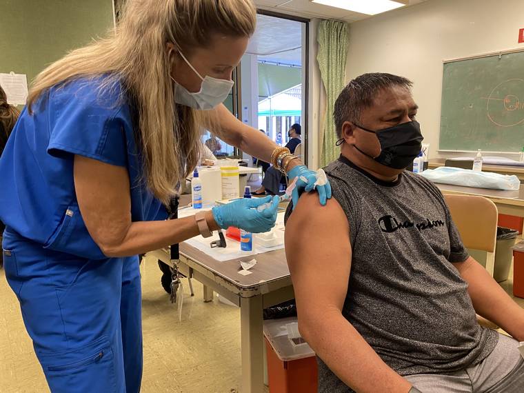 Nearly 500 education staff in Hawaii receive Johnson & Johnson’s COVID-19 vaccine prior to the start of face-to-face classes