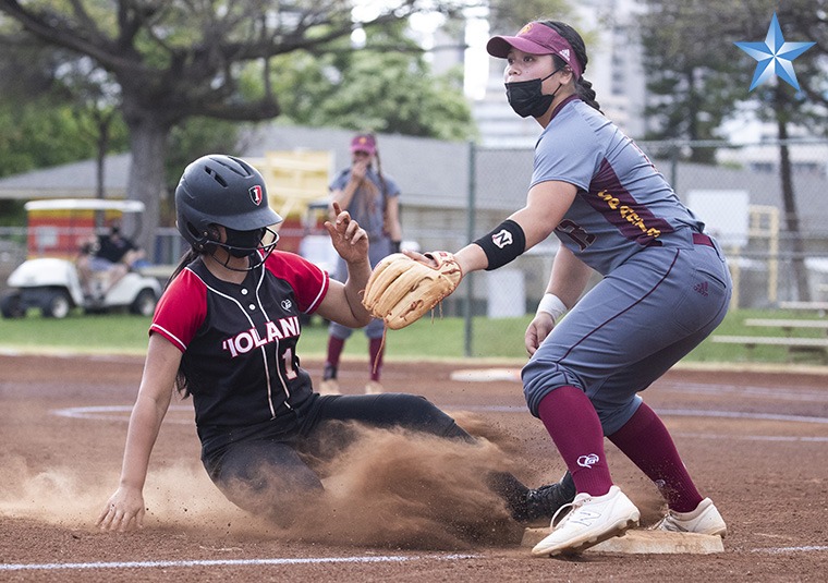 All-ILH state softball final between Iolani and Maryknoll