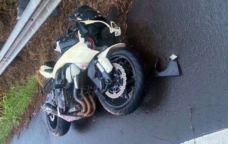 MAUI COUNTY POLICE DEPARTMENT
                                Shane Smith-Shoemaker, 40, died Sunday after crashing this 2012 Kawasaki Ninja motorcycle in Kula.