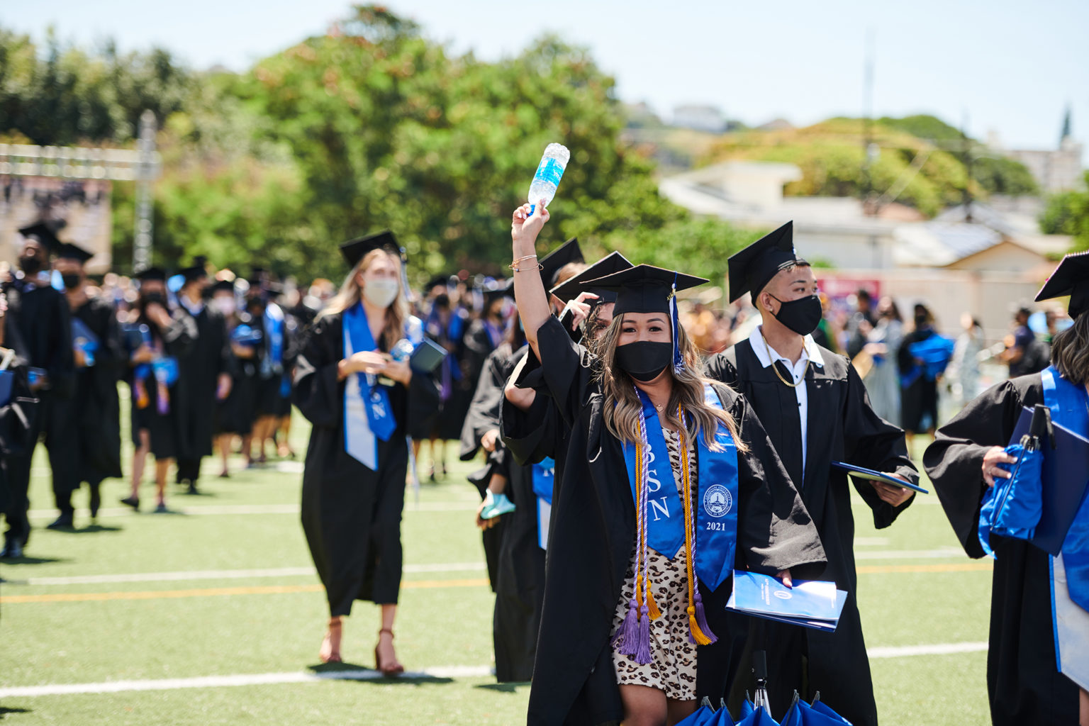 Chaminade University hosts its first in-person graduation ceremony in