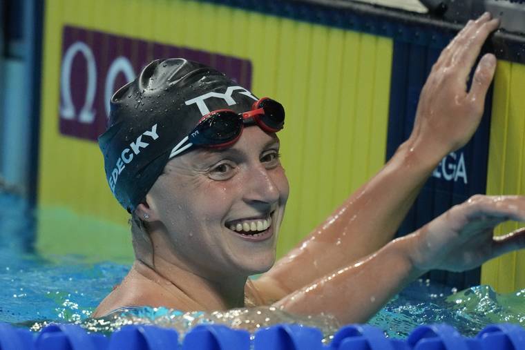 Katie Ledecky wins her shortest, longest races at U.S. swimming trials