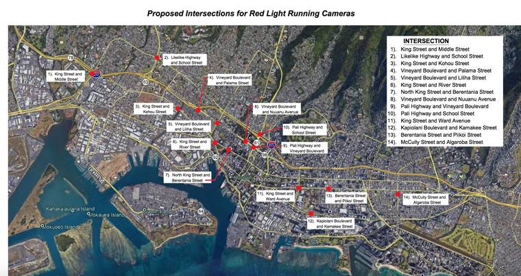 red light camera locations 2021